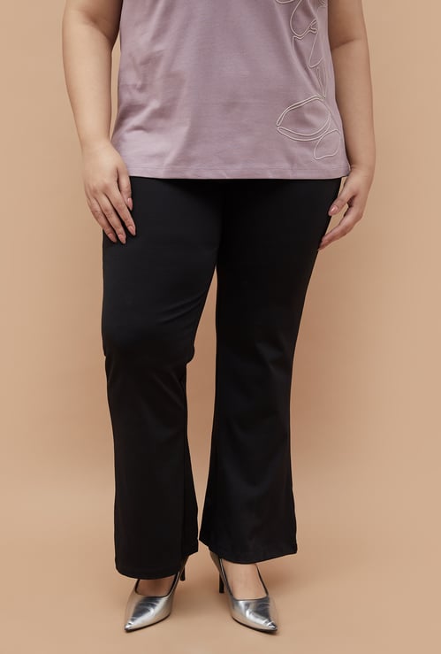 NEXUS Solid Flared Trousers