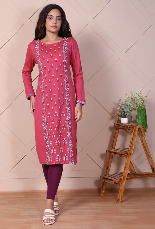 AURELIA Ethnic Motif Winter Kurta