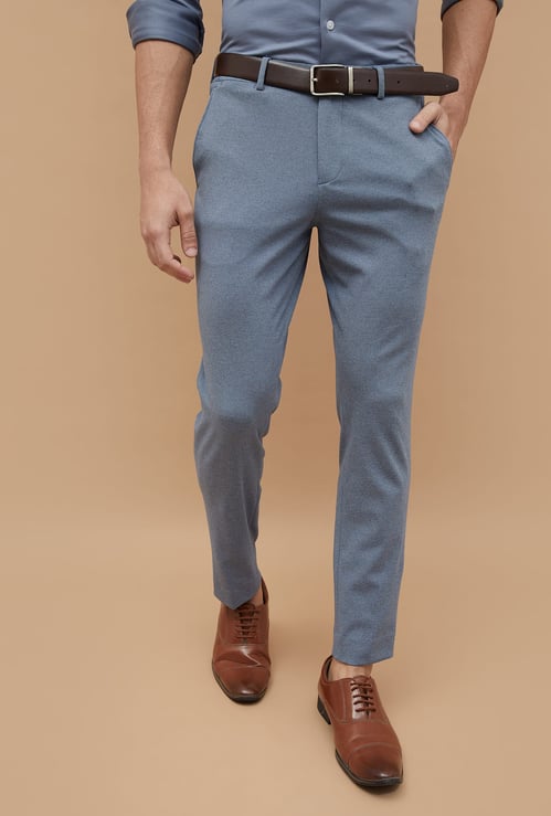 CODE Solid Super Slim Formal Trousers