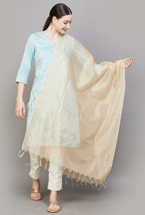W Woven Dupatta with Tassels