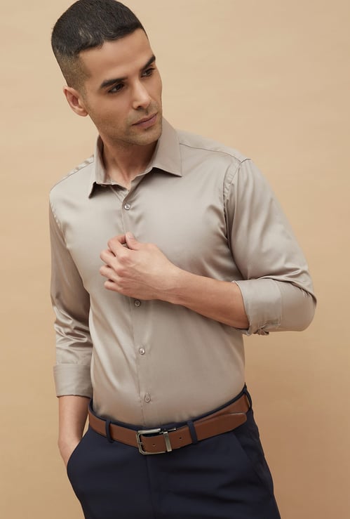 CODE Solid Slim Fit Formal Shirt