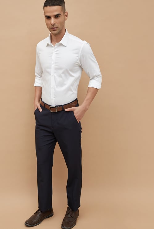 CODE Solid Slim Fit Formal Shirt