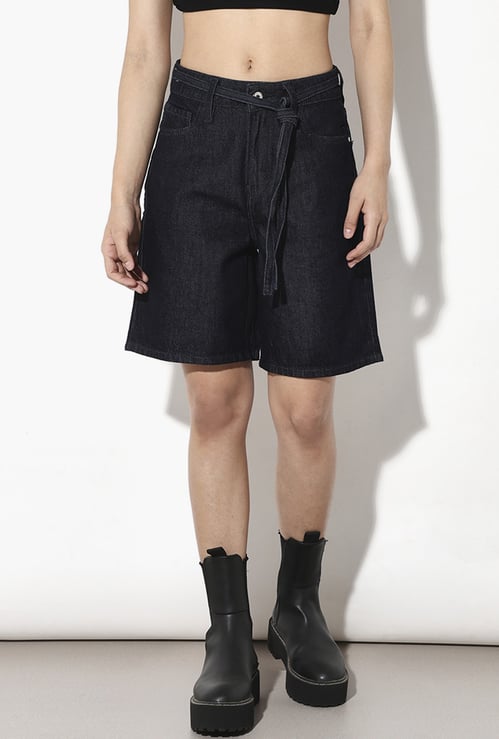 ONLY Darkwashed Denim Shorts