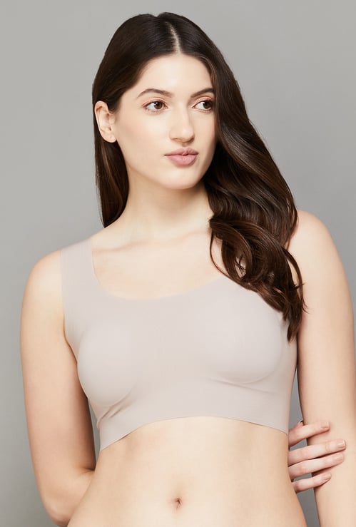 JOCKEY Solid Padded Non-Wired Sports Bra