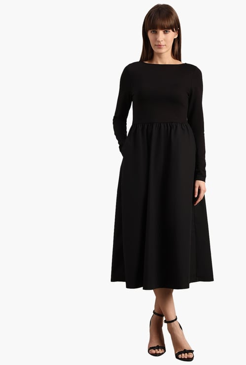 VERO MODA Solid A-line Dress
