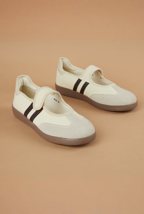 GINGER Panelled Velcro Shoes
