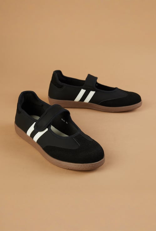 GINGER Panelled Velcro Shoes