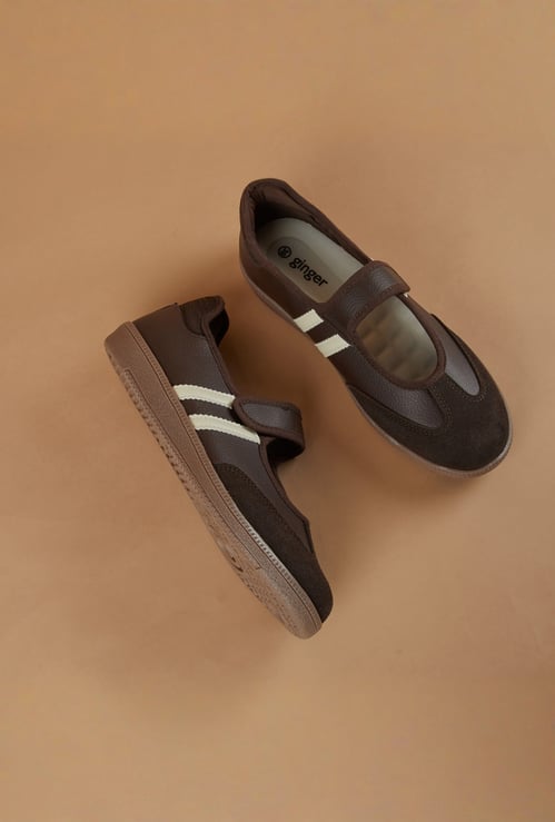 GINGER Panelled Velcro Shoes