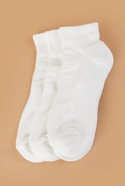 FORCA Solid Ankle Length Socks - Pack of 3