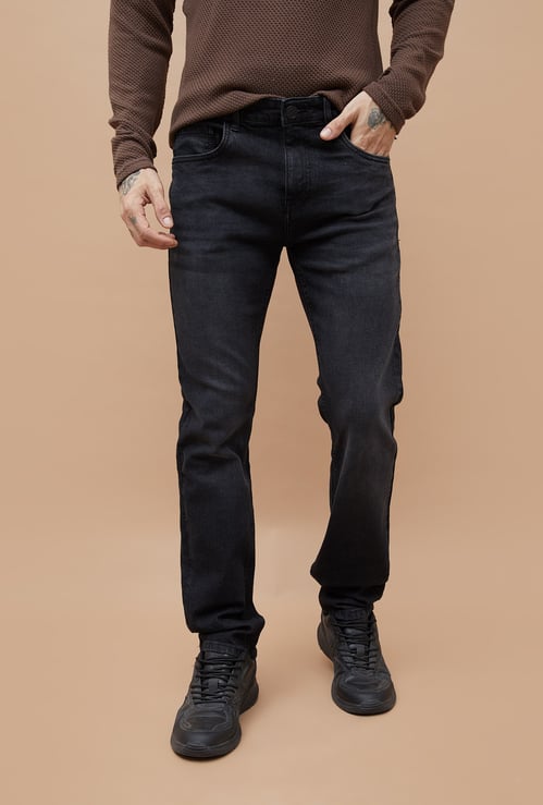 DENIMIZE Washed Slim Straight Jeans