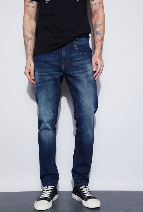 FORCA Whiskered Loose Fit Jeans
