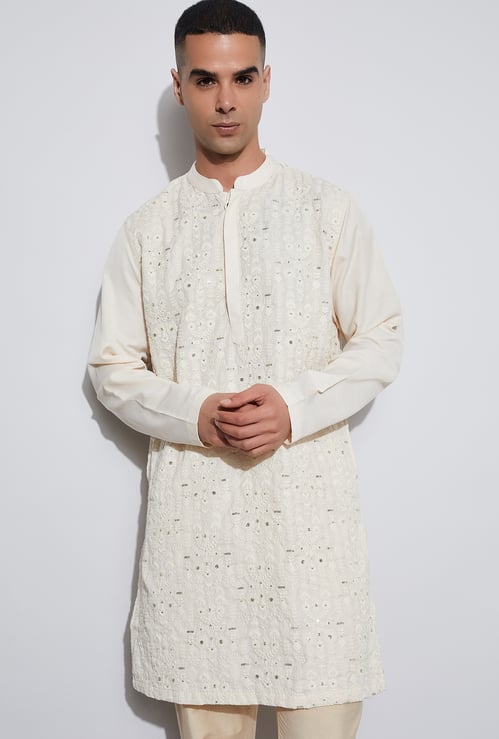 MELANGE Sequins Straight Kurta