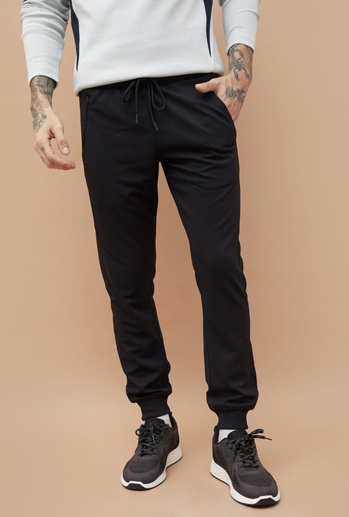 FAME FOREVER ACTIVE Textured Slim Fit Joggers