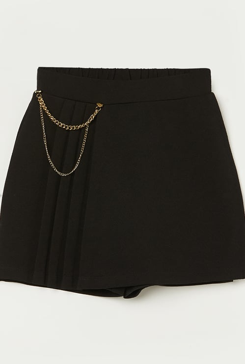FAME FOREVER Girls Skort with Chain Accent