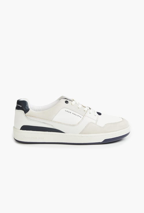 LOUIS PHILIPPE Leather Colourblocked Sneakers