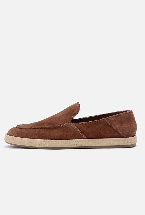 RARE RABBIT Textured Slip-On Loafers