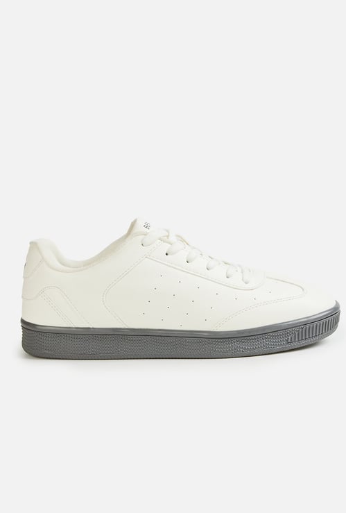 UNITED COLORS OF BENETTON Perforated Leather Sneakers