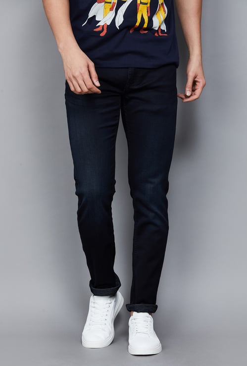 CELIO Washed Slim Tapered Jeans