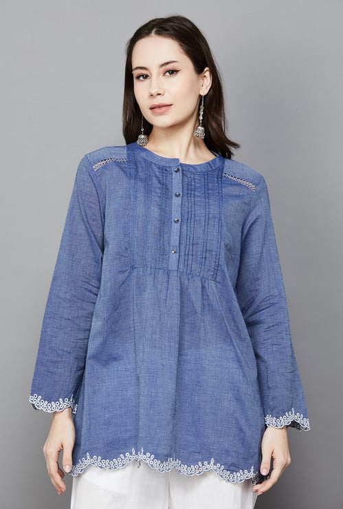 W Self Design Top
