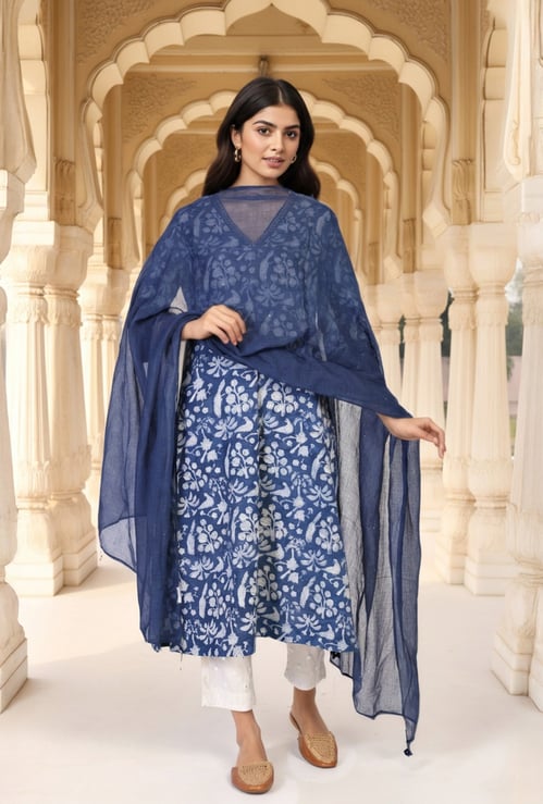 W Solid Dupatta