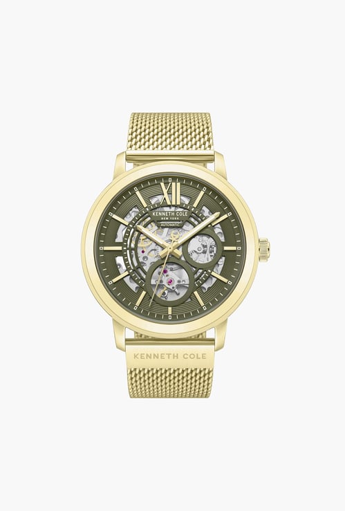 KENNETH COLE Aurora Stainless Steel Skeleton Analog Watch - KCWGY0081203MNW