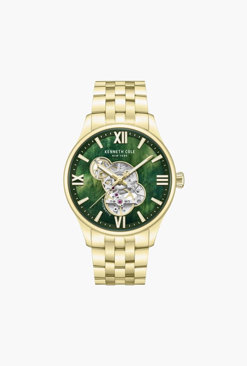 KENNETH COLE Aurora Stainless Steel Skeleton Automatic Watch - KCWGY0089105MNW