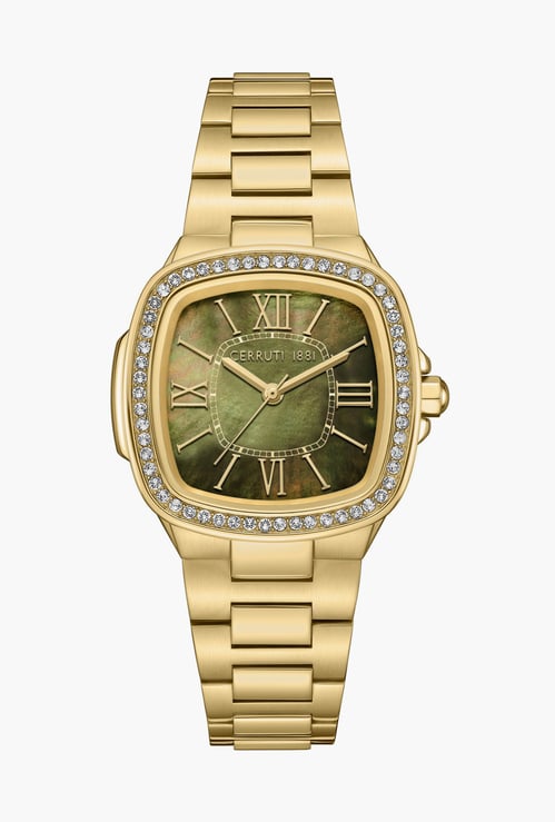 CERRUTI 1881 Gresta Embellished Stainless Steel Analog Watch - CECIWLG0086003