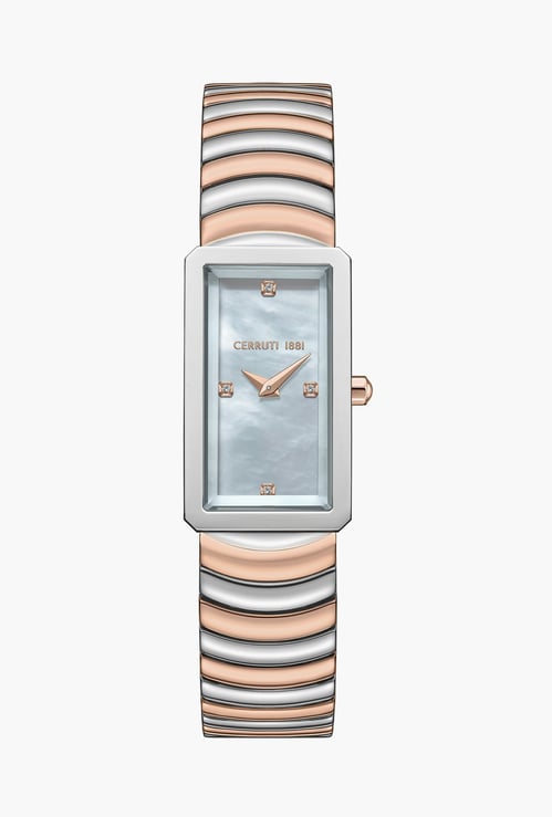 CERRUTI 1881 Vallucciole Embellished Stainless Steel Analog Watch - CECIWLG0086203