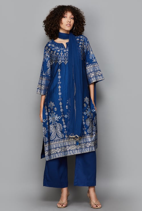 BIBA Printed Straight Kurta Set