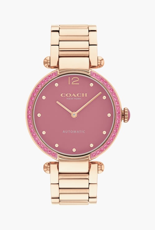 COACH Cary Mechanical Stainless Steel Analog Wrist Watch - 14504581