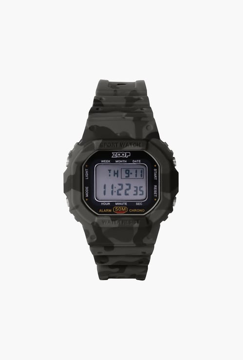 ZOOP Camouflage Print Digital Watch - 16052PP02