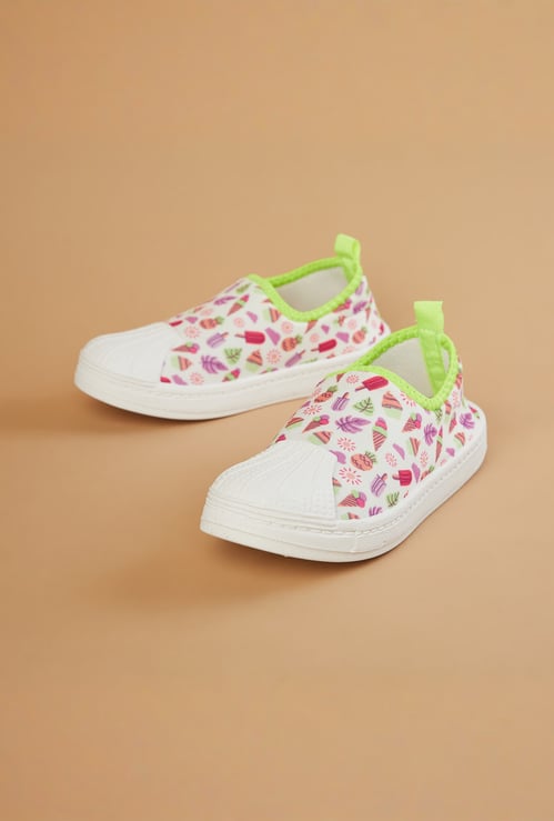 FAME FOREVER Girls Printed Slip-On Shoes