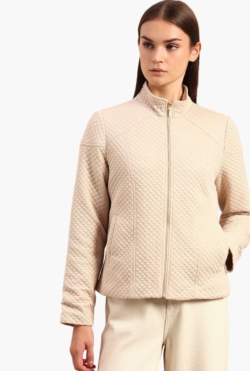 VERO MODA Quilted Front Open Jacket