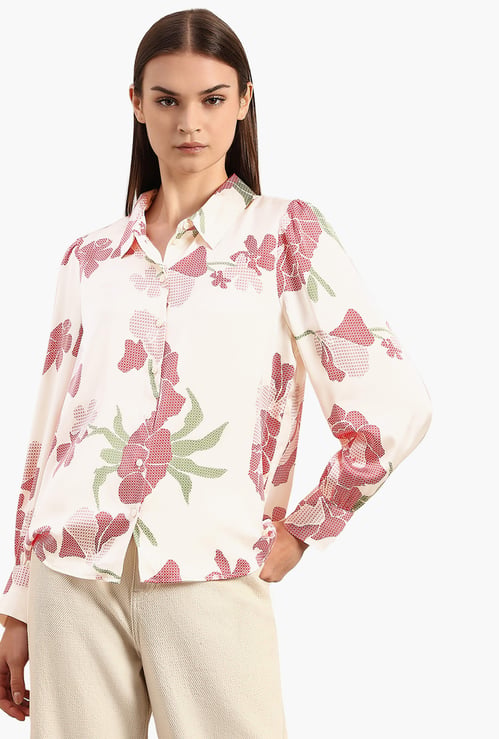 VERO MODA Floral Print Regular Fit Shirt