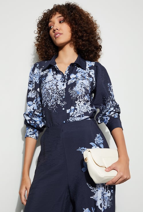 CODE Floral Print Shirt