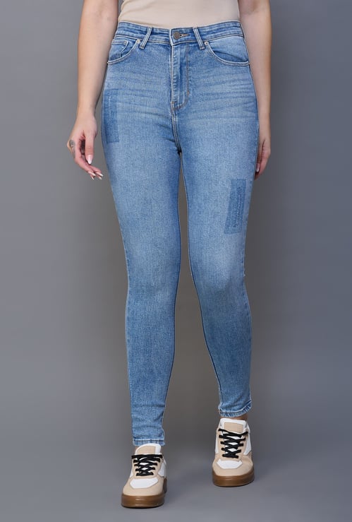 XPOSE Stonewashed Slim Fit Jeans