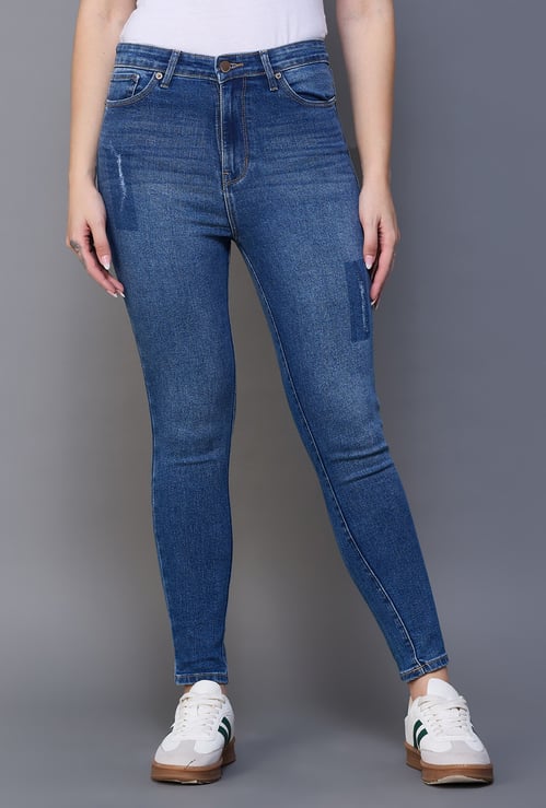 XPOSE Stonewashed Slim Fit Jeans