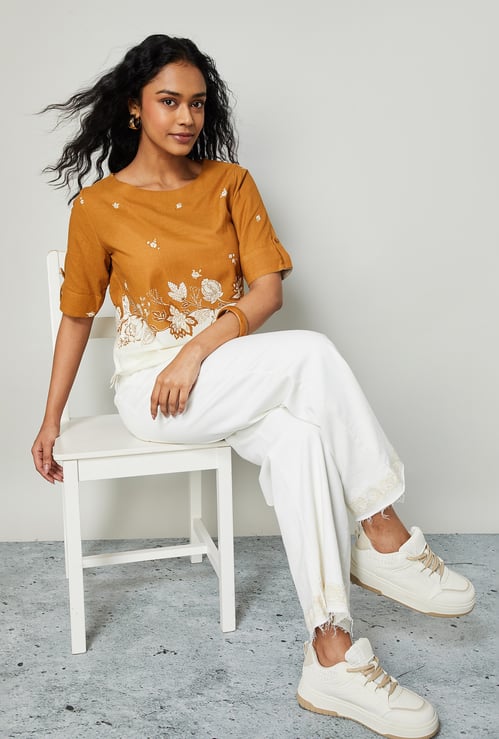 COLOUR ME Floral Print Top