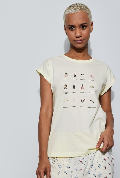 GINGER Printed Lounge T-shirt