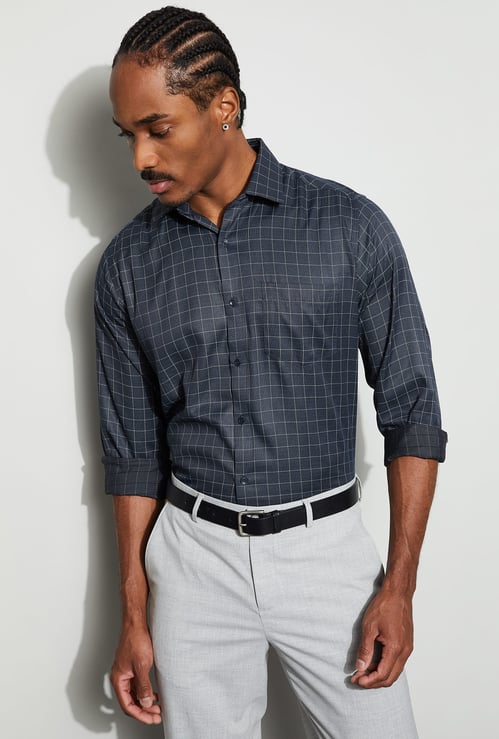 CODE Checked Regular Fit Formal Shirt