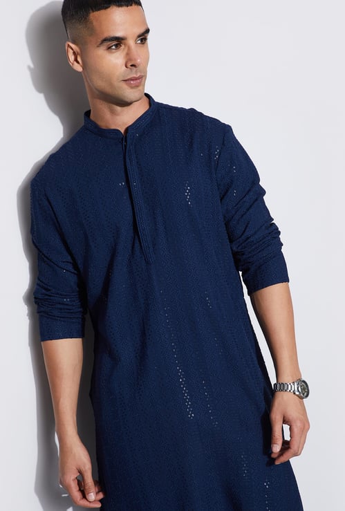 MELANGE Embroidered Straight Kurta