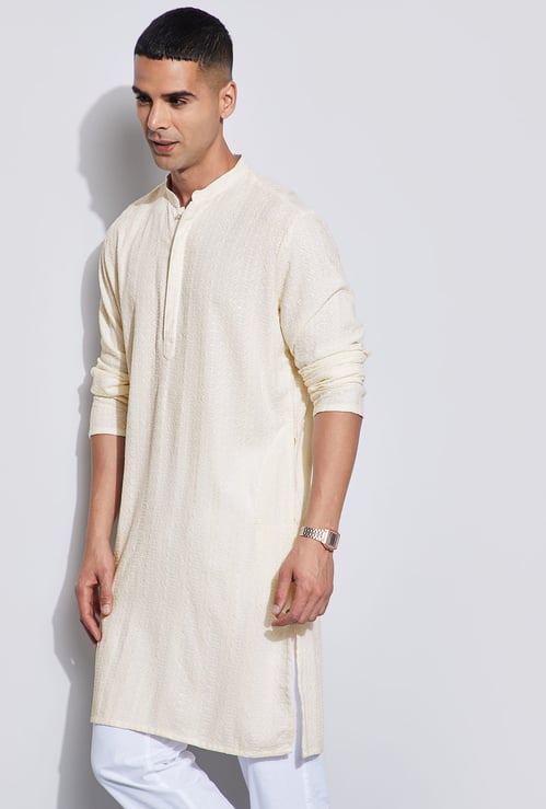MELANGE Embroidered Straight Kurta