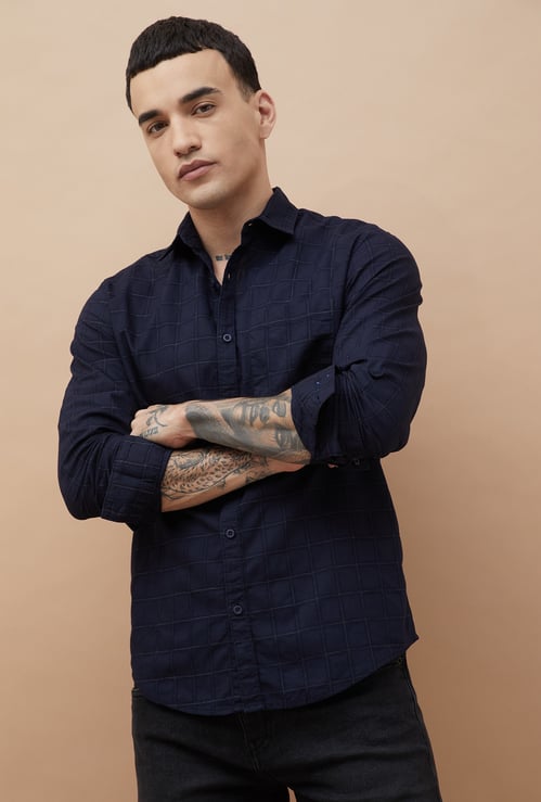 FAME FOREVER Checked Smart Fit Shirt