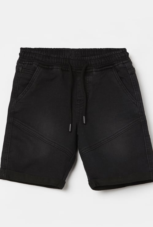 FAME FOREVER Boys Solid Denim Shorts