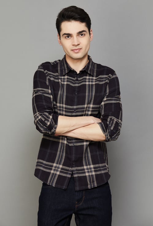 CELIO Checked Regular Fit Shirt