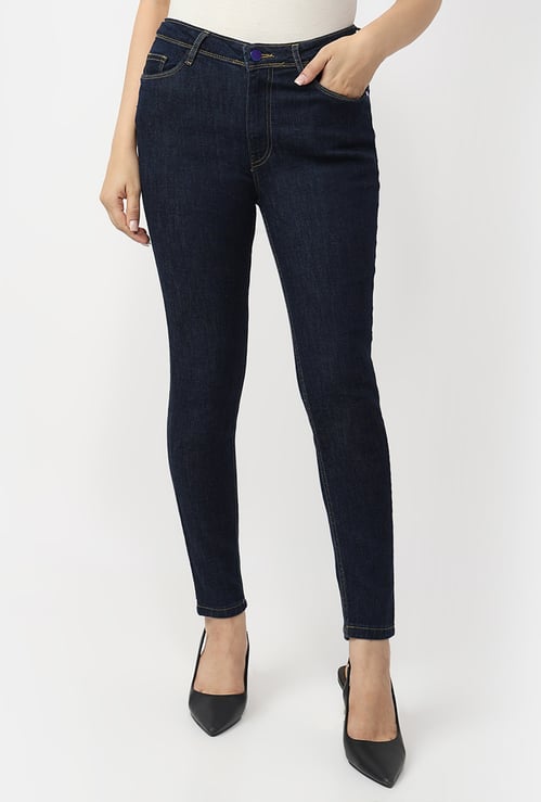 KRAUS Solid Skinny Fit Jeans