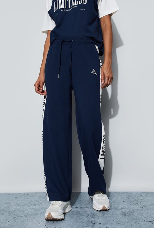 KAPPA Typography Print Elasticated Track Pants