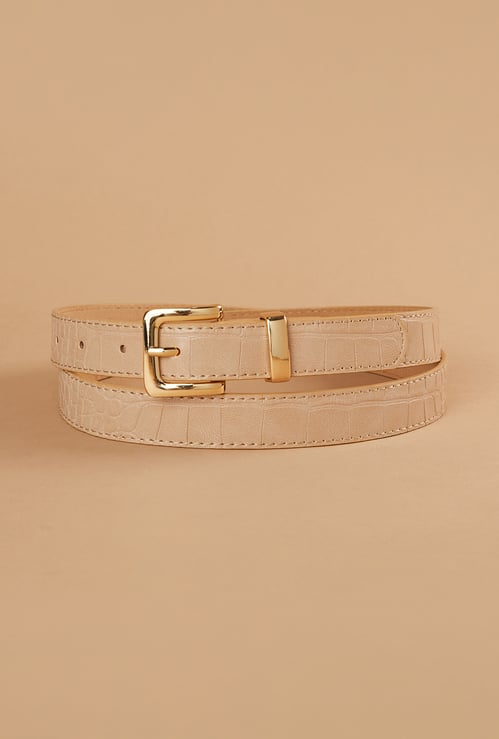 GINGER Croc Embossed Belt