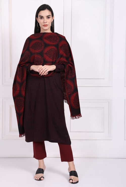 W Jacquard Shawl