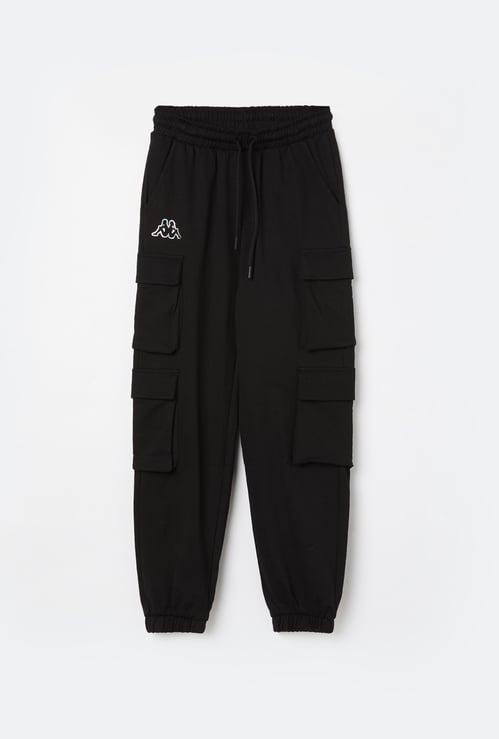 KAPPA Girls Solid Cargo Joggers